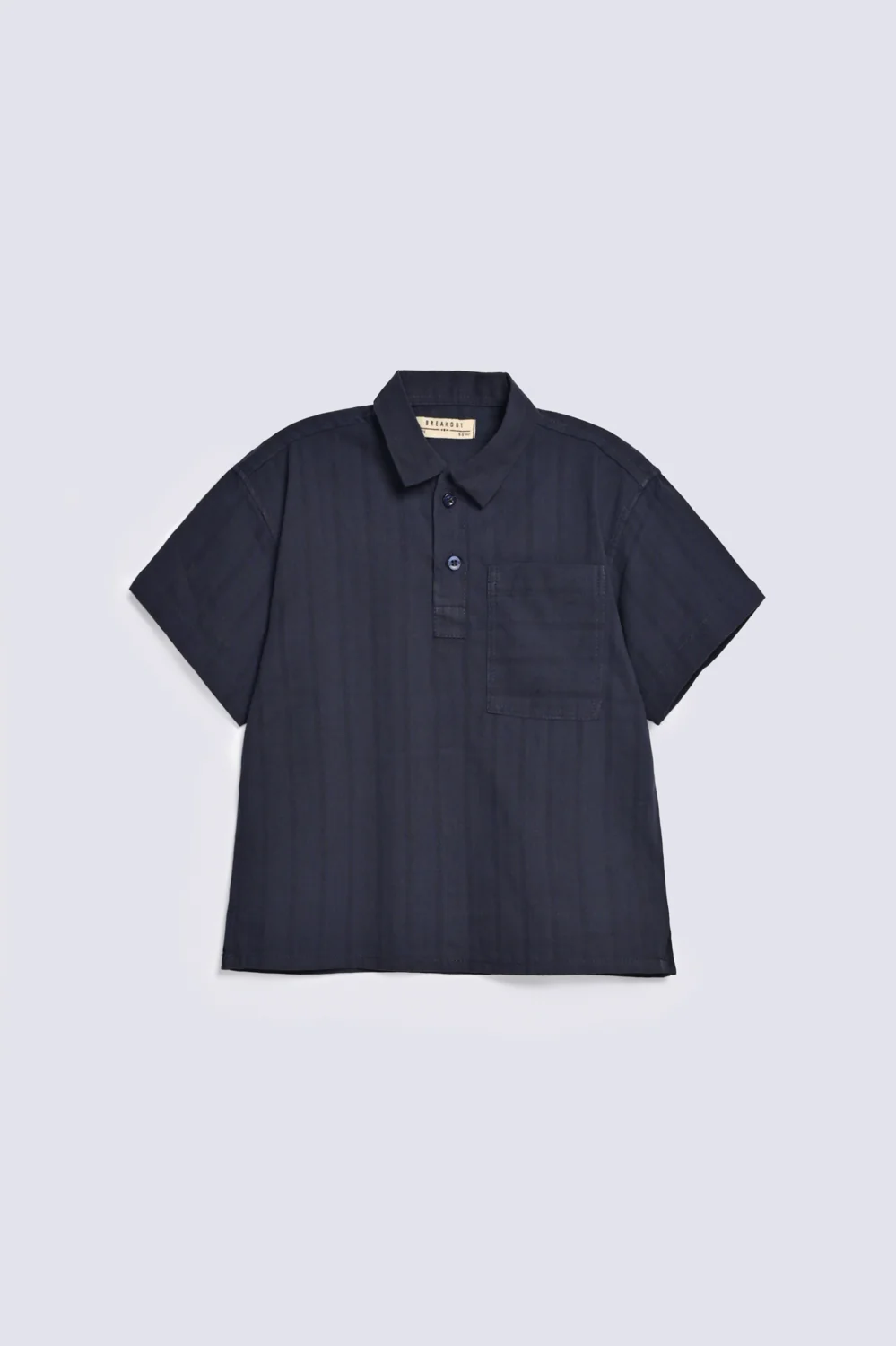 BOYS SHORT PLACKET TEXTURED SHIRT