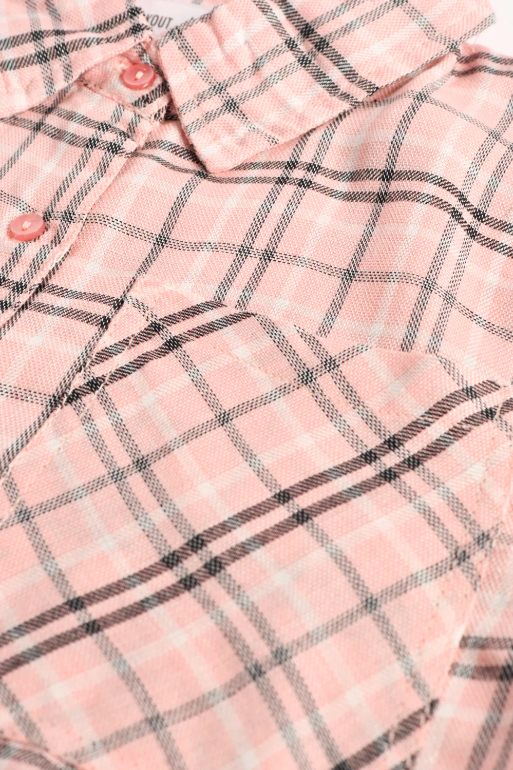 GIRLS BOXY CHECKERED SHIRT - Image 3