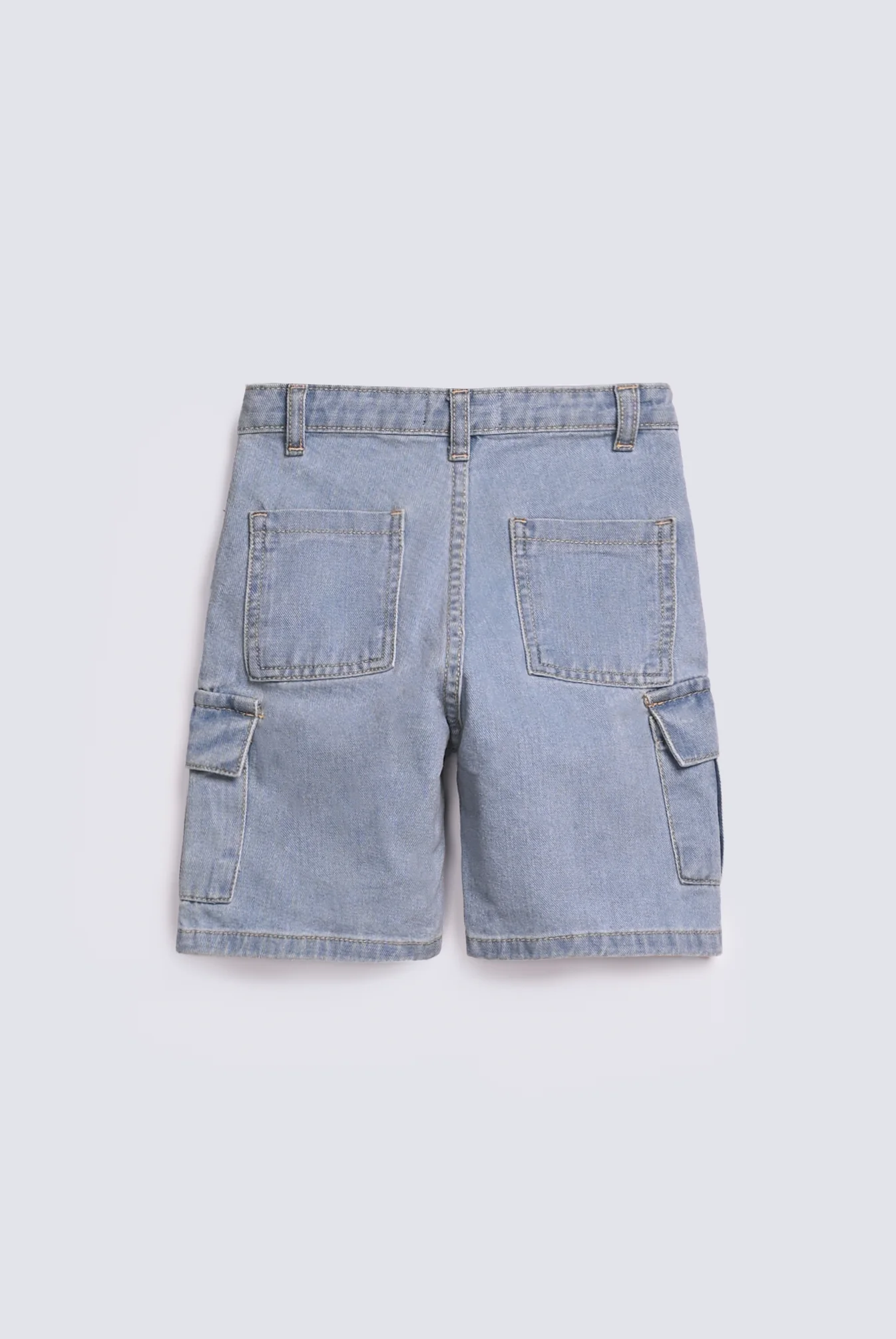 BOYS CARGO DENIM SHORTS - Image 2
