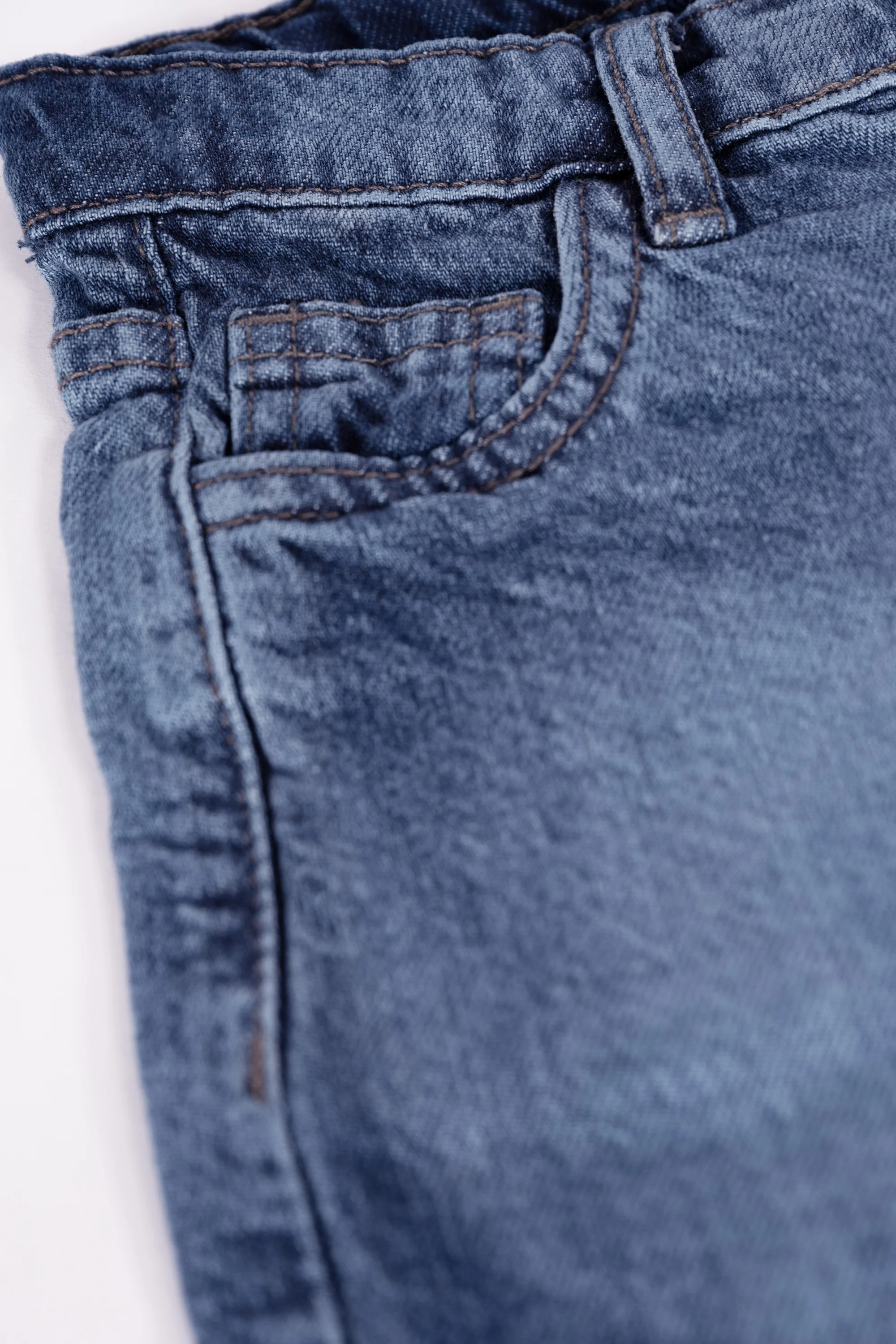 BOYS HEM DETAIL DENIM SHORTS - Image 3