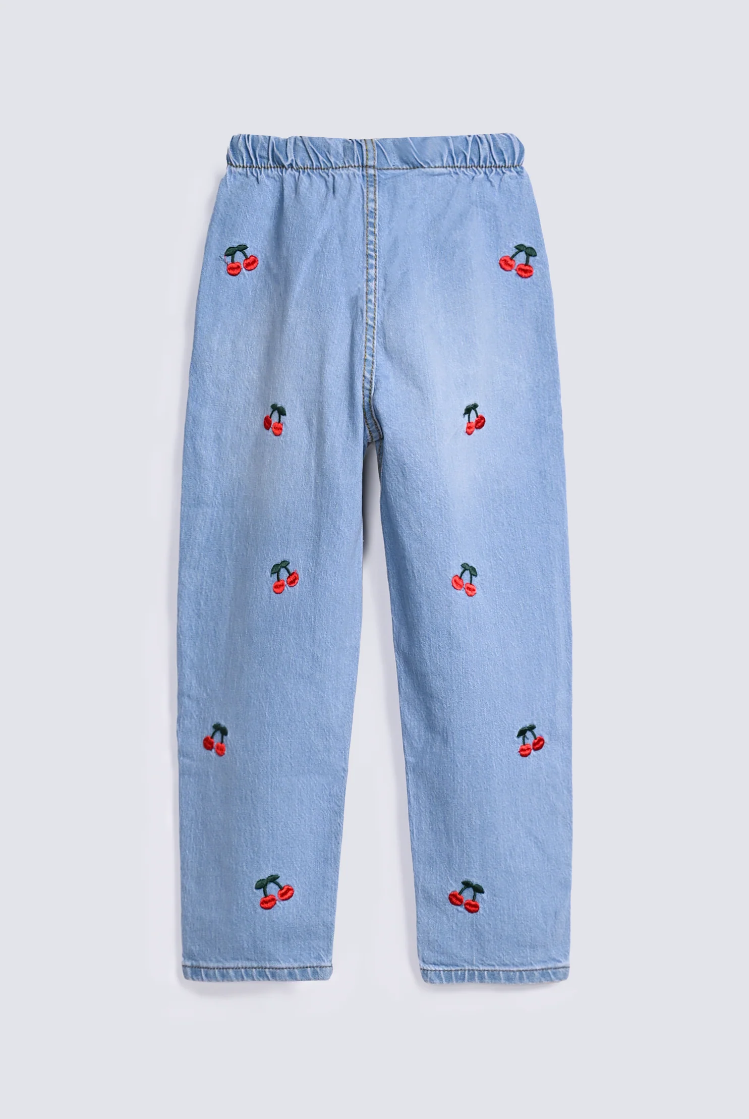 GIRLS MOM FIT EMBROIDERED DENIM - Image 2