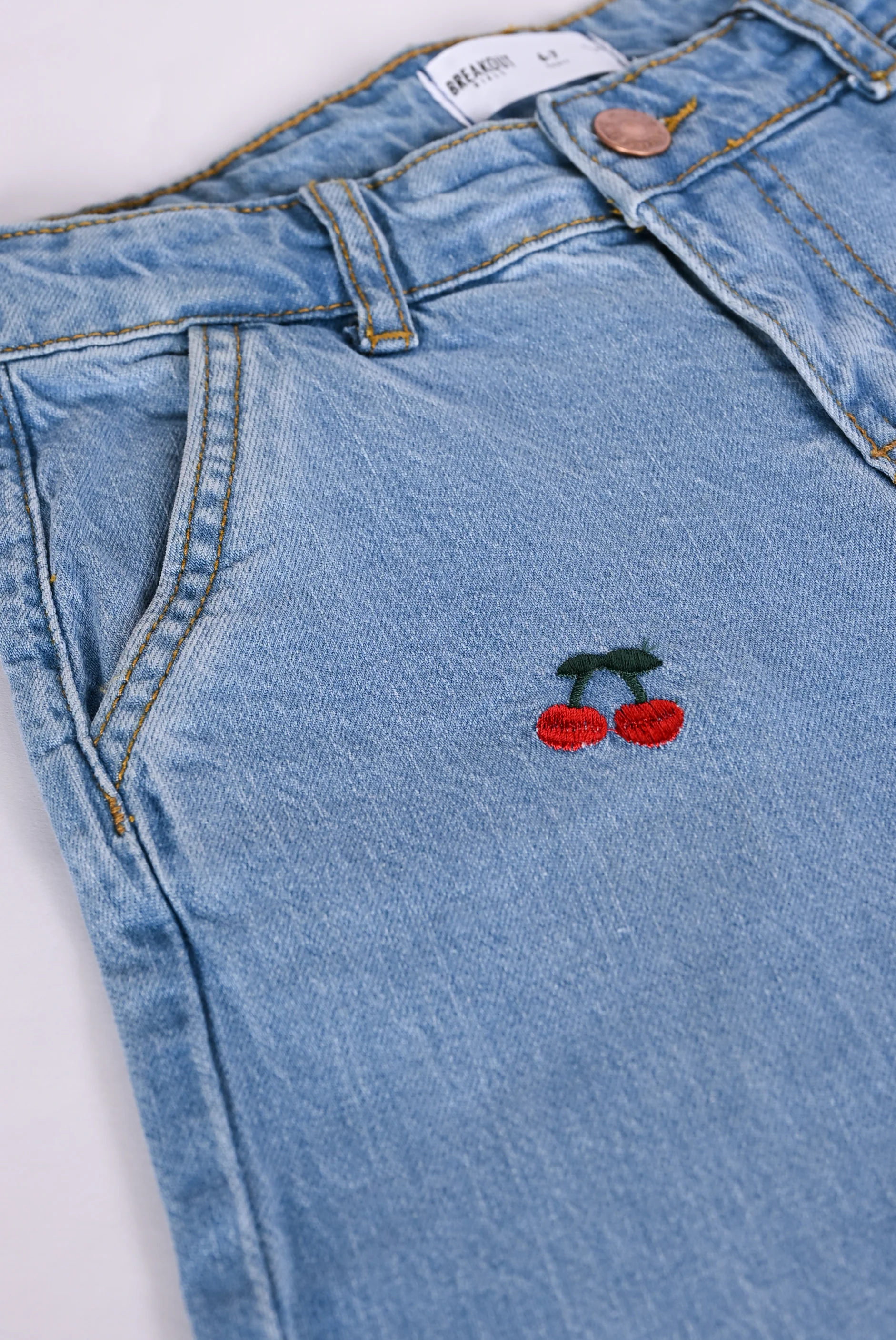 GIRLS LOOSE FIT EMBROIDERED DENIM - Image 3
