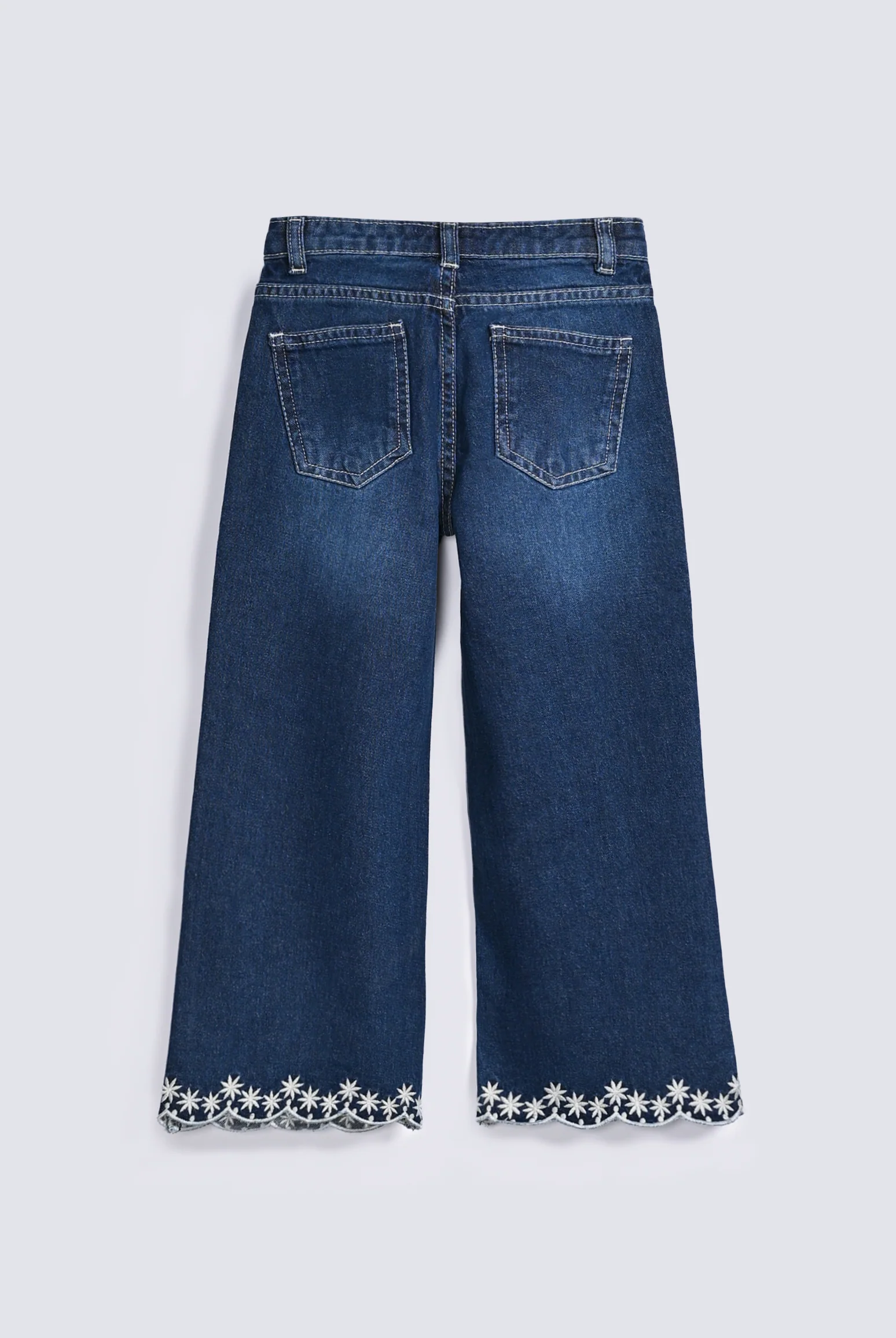 GIRLS LOOSE FIT EMBROIDERED DENIM - Image 2