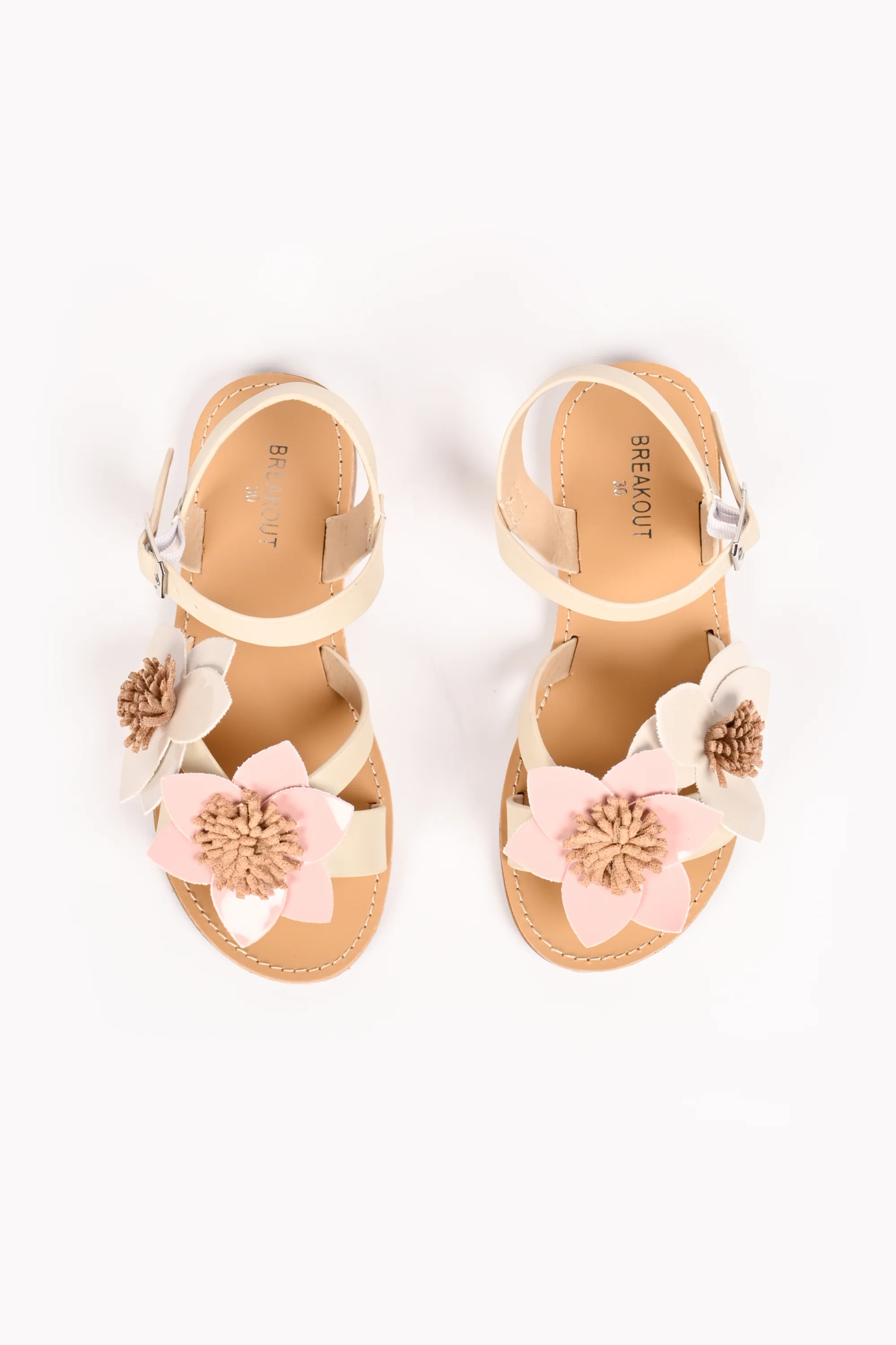 GIRLS FLORAL CHARM ANKLE STRAP SANDAL - Image 3