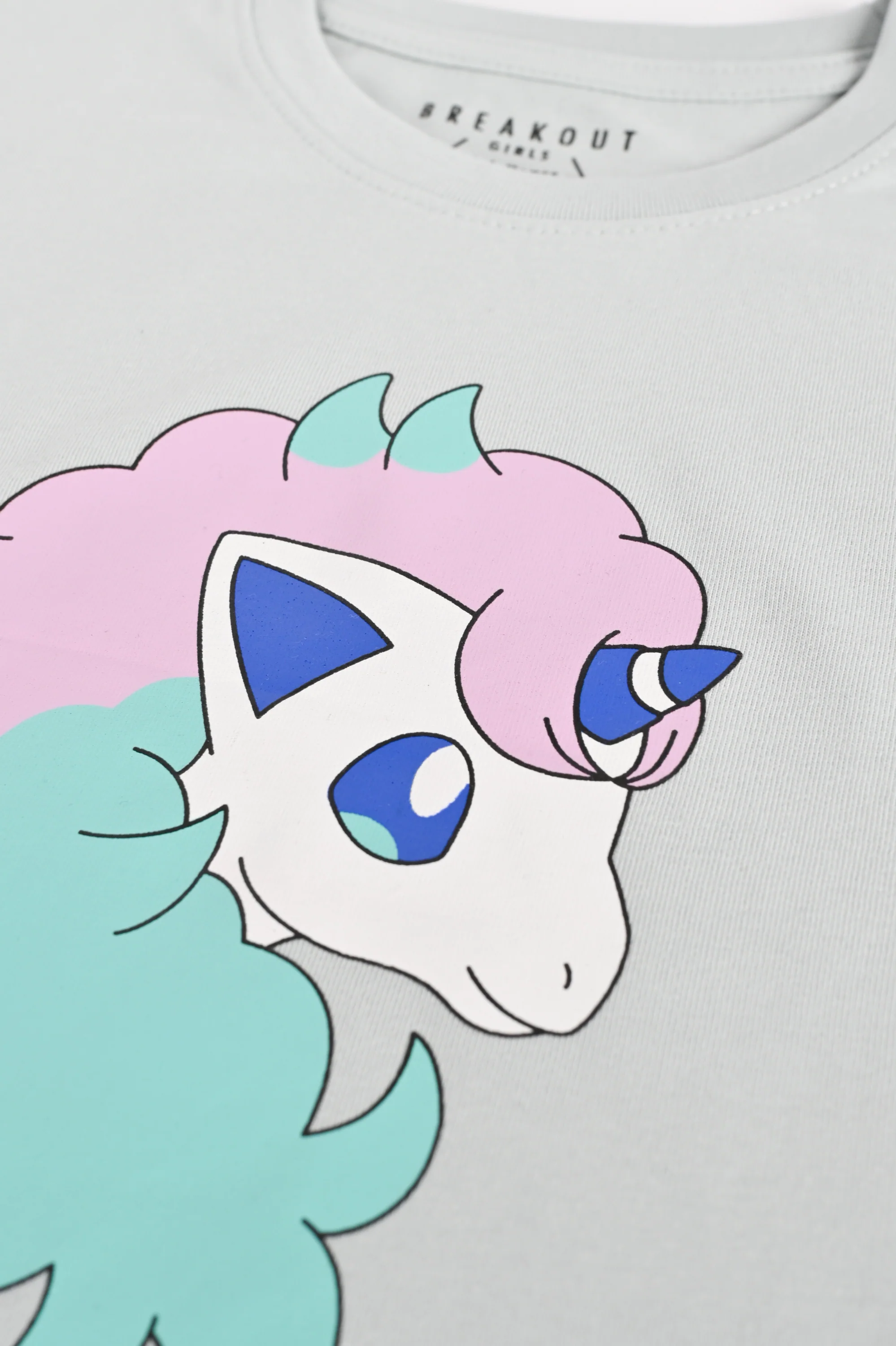 GIRLS BOXY UNICORN PRINTED T-SHIRT - Image 3