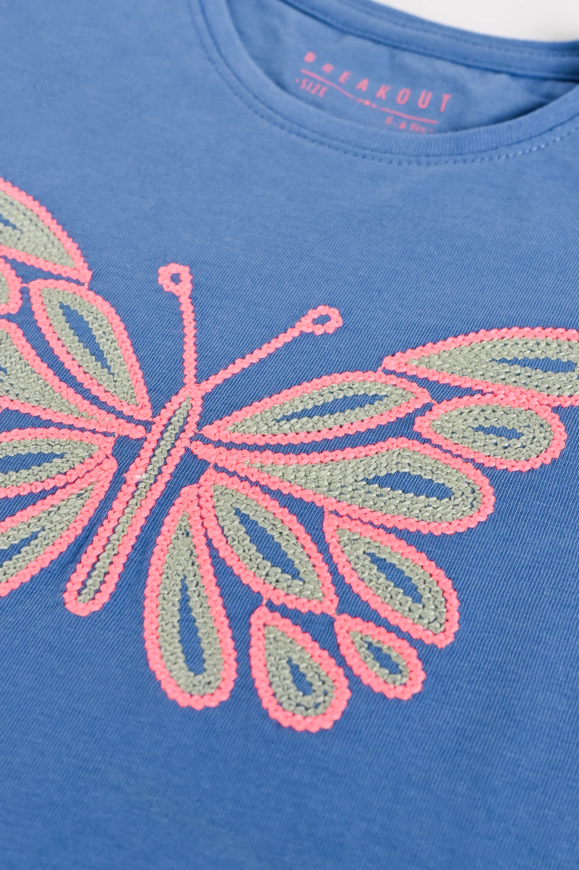 GIRLS BUTTERFLY EMBROIDERED KNIT TOP - Image 3