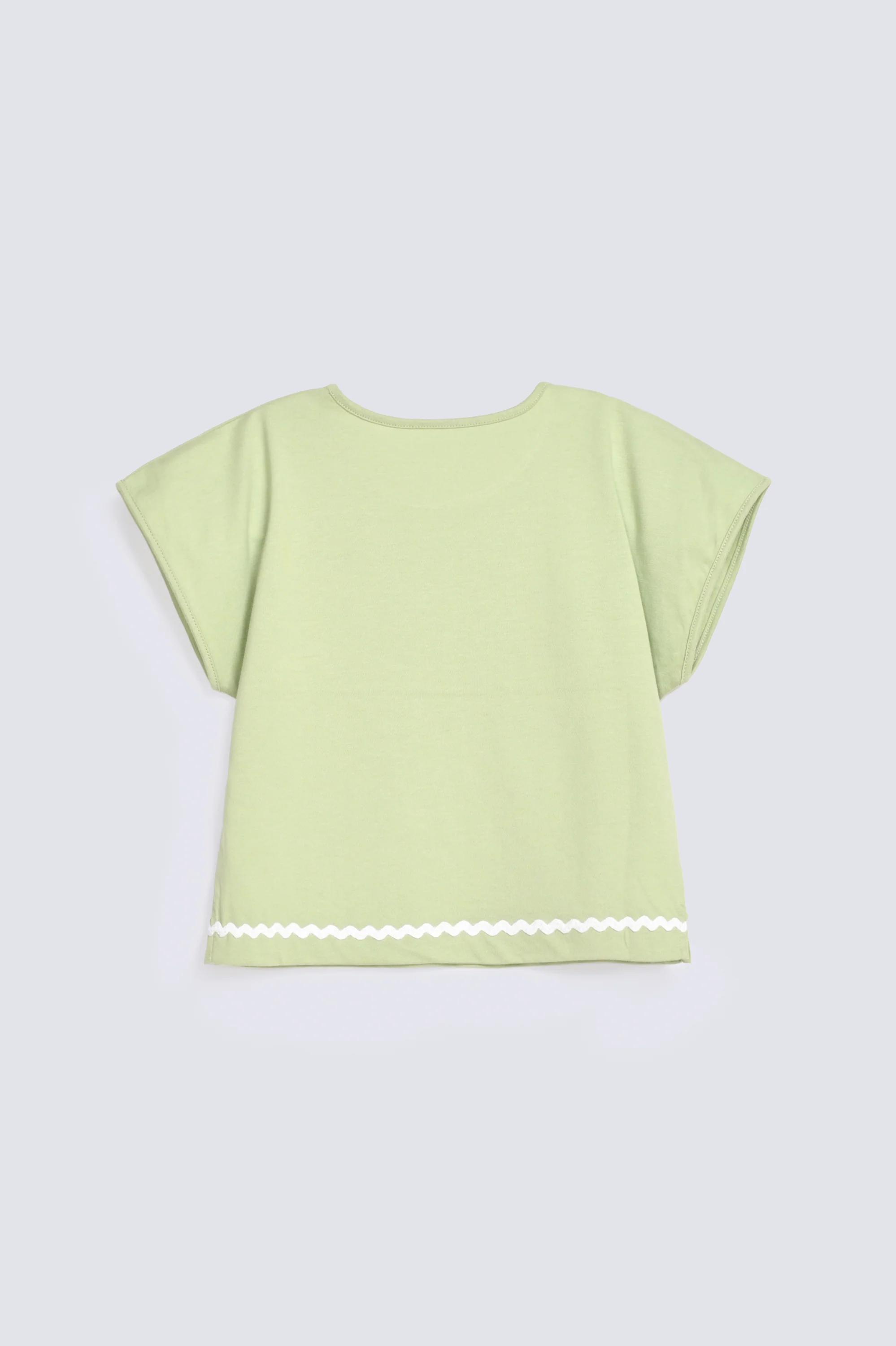 GIRLS BOXY T-SHIRT WITH LACE DETAIL - Image 2