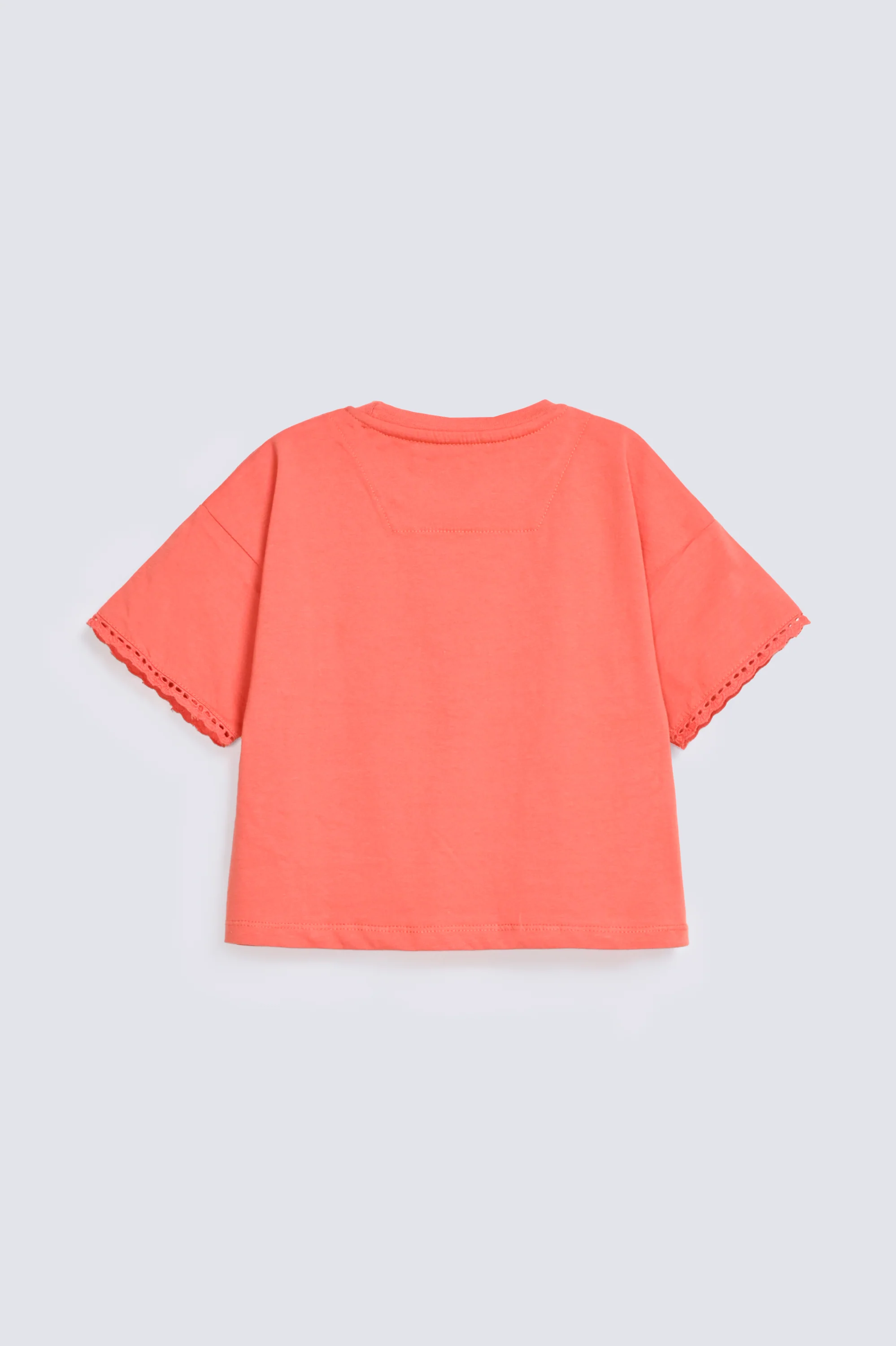 GIRLS BOXY T-SHIRT WITH LACE - Image 2