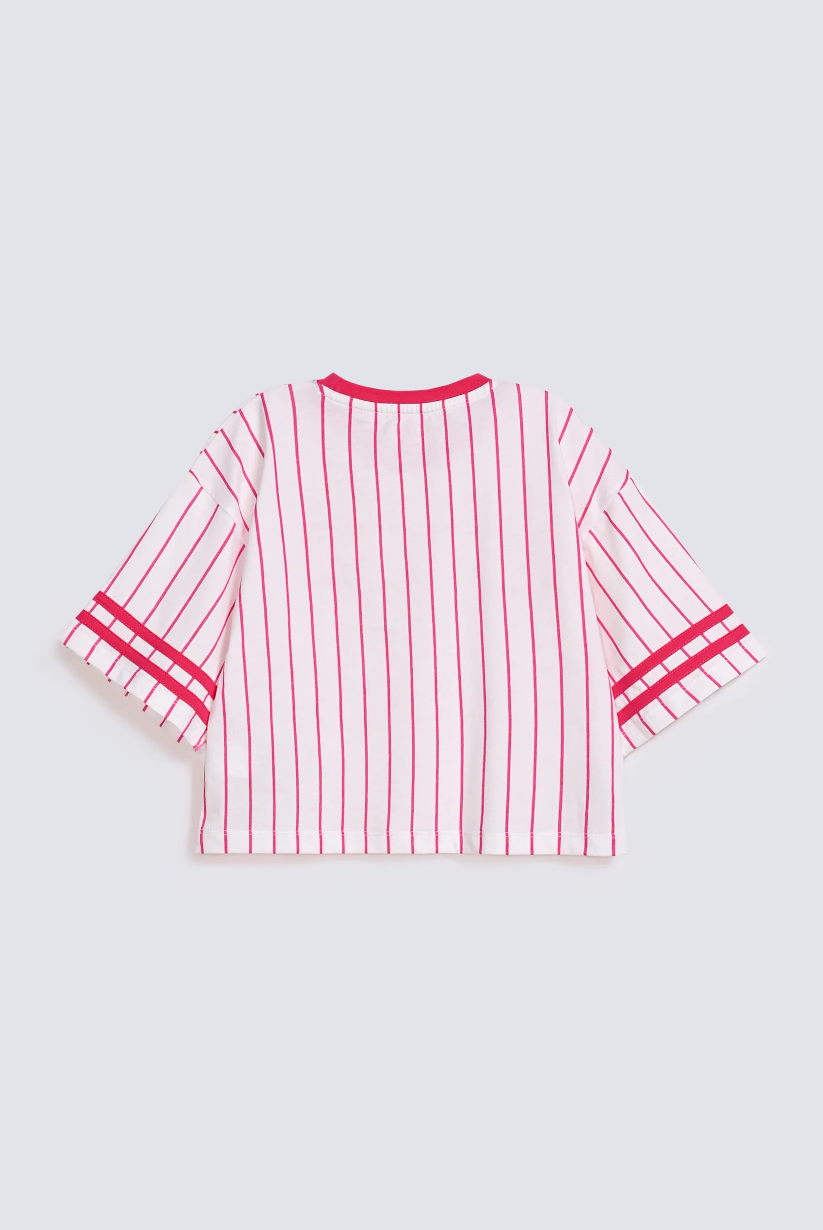 GIRLS BOXY STRIPED SPORTY T-SHIRT - Image 2