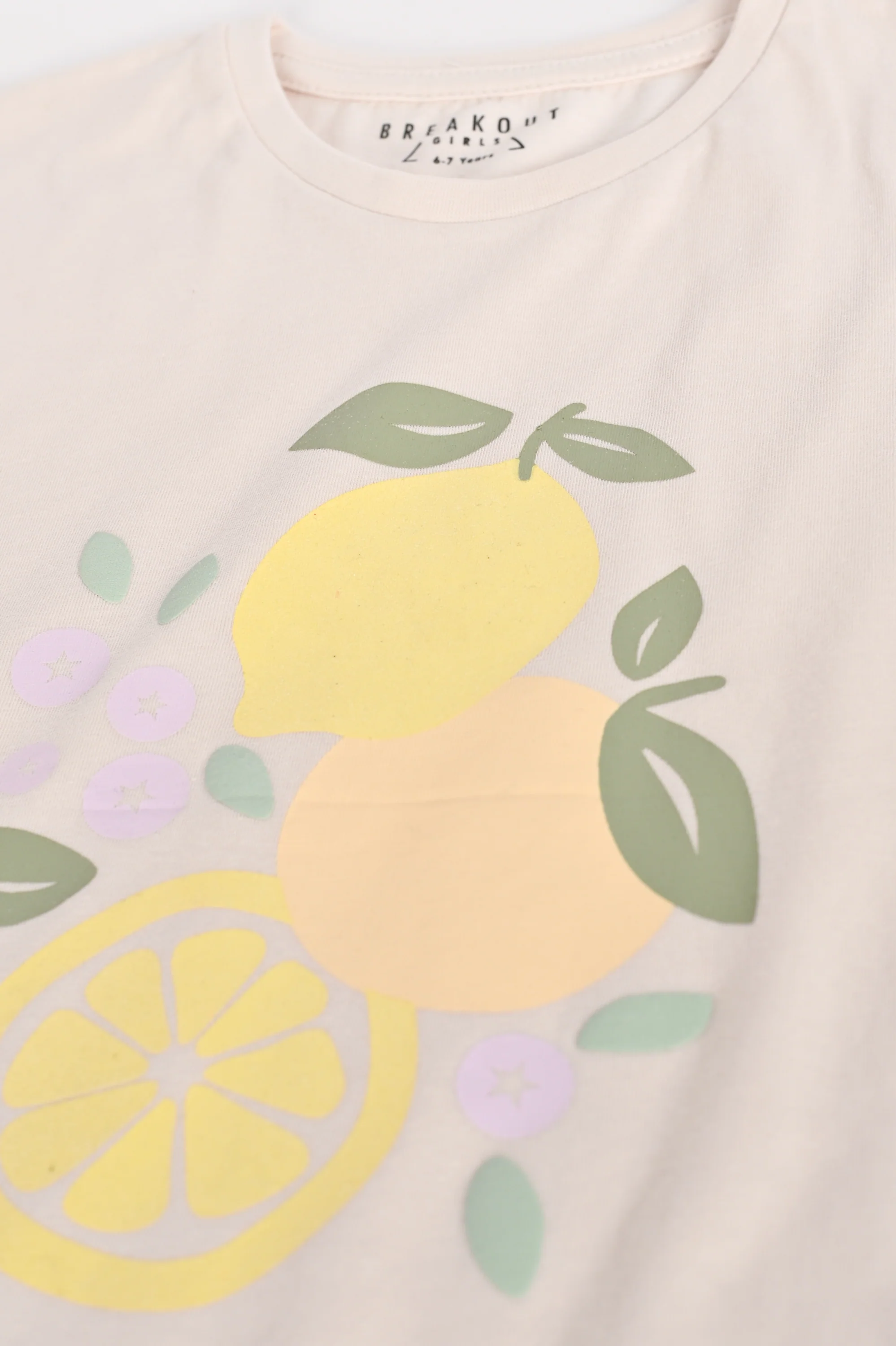 GIRLS DROP SHOULDER FRUIT PRINT T-SHIRT - Image 3