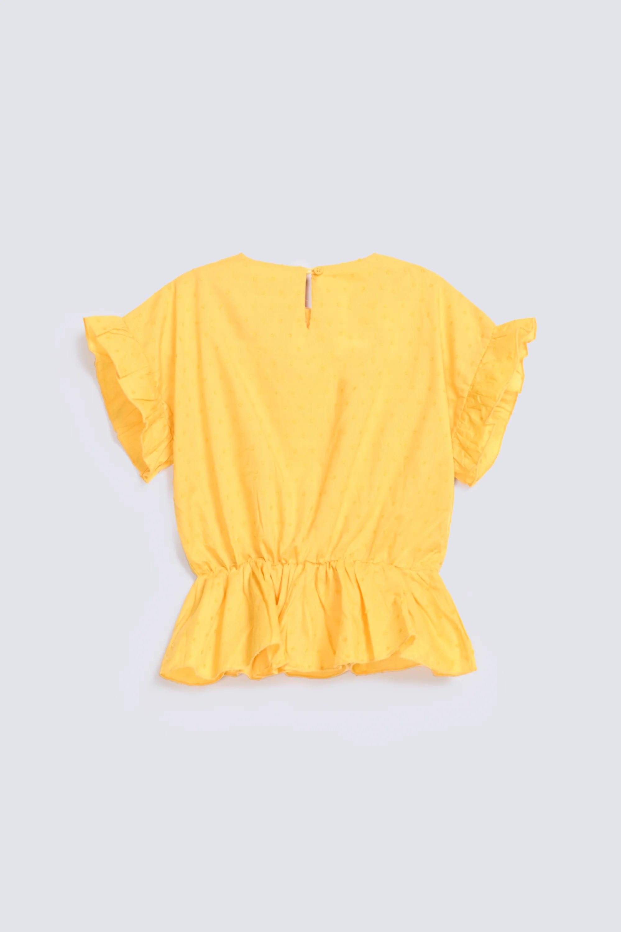 GIRLS ELASTICATED RUFFLE TOP - Image 2